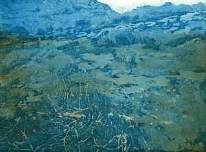 Türkise Landschaft15x20